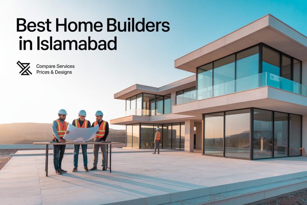 Elegant Design and Construction team building a modern custom home in Islamabad