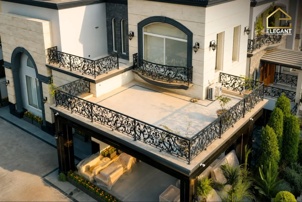 Wrought Ironwork and Wooden Beams