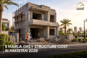 5 Marla Grey Structure Cost in Pakistan 2026 | Elegant