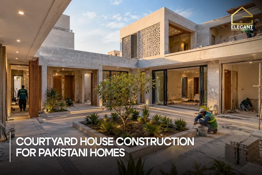 Courtyard House Construction for Pakistani Homes