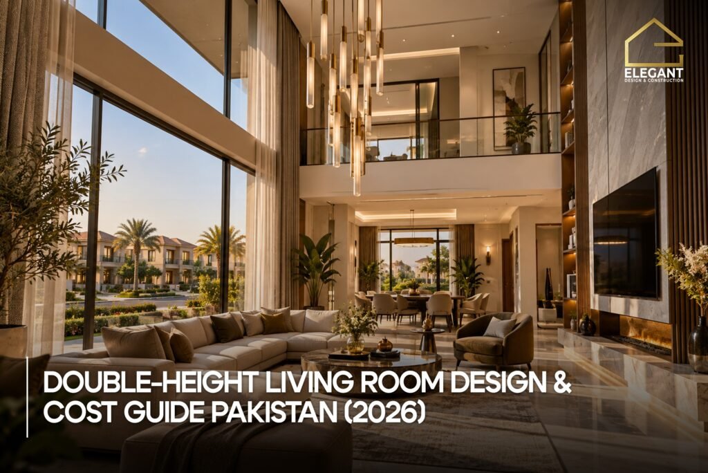 Double-Height Living Room Design & Cost Guide Pakistan (2026)